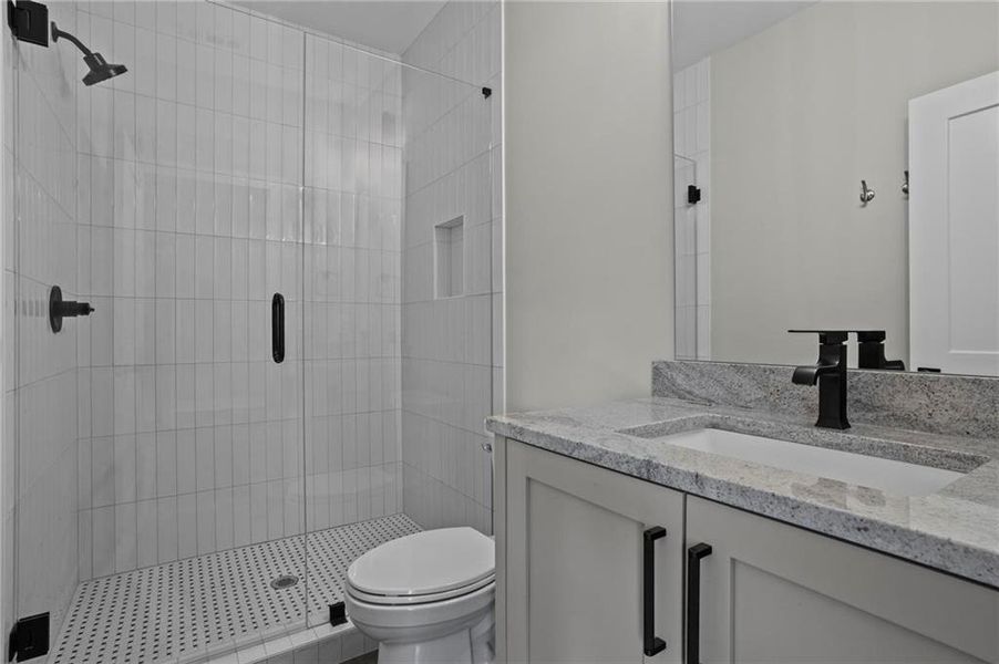 Furnished interior view inside a new home in , Atlanta (Image 29).