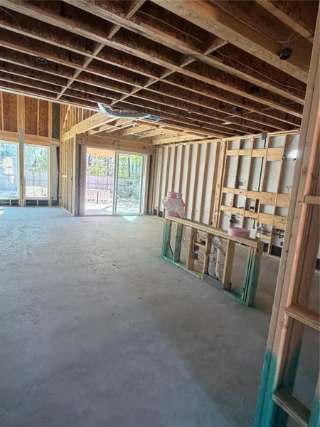 In-progress construction of a new home in Evergreen 50', Conroe, TX (Image 3).