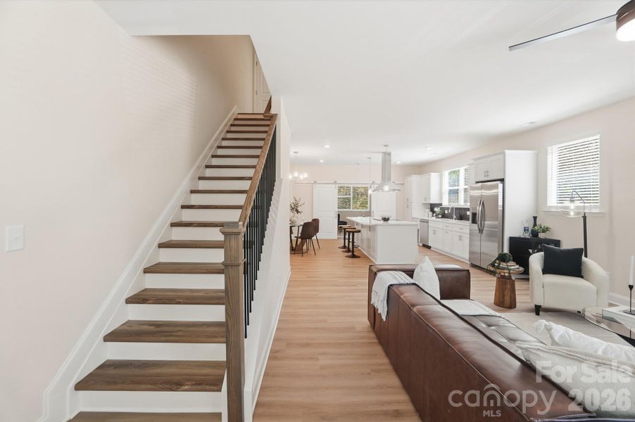 Furnished interior view inside a new home in , Charlotte (Image 38).