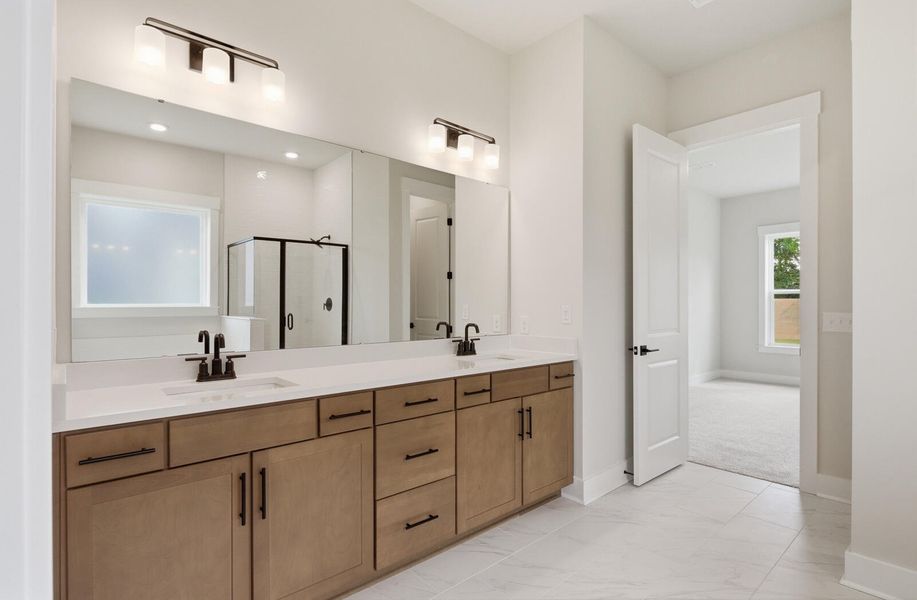 Furnished interior view inside a new home in The Oaks, Goose Creek (Image 6).