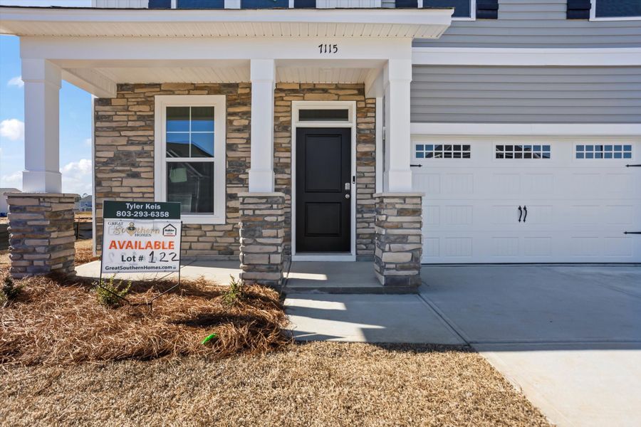 Exterior details and patio area of a home in Portrait Hills, Aiken (Image 3). Exterior details and patio area of a home in Portrait Hills, Aiken (Image 3).