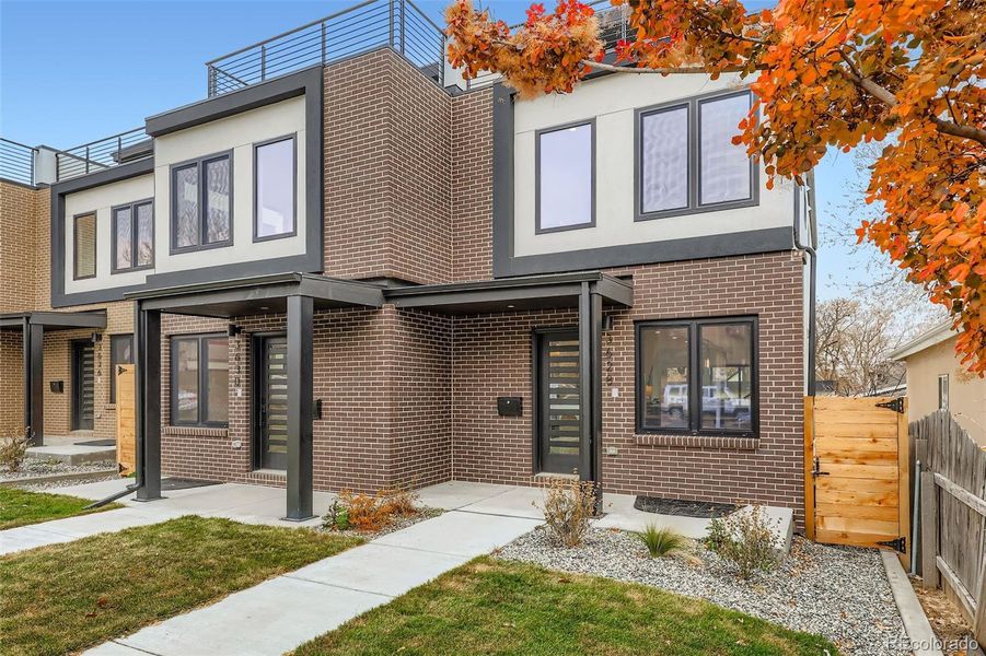 Front exterior of a new home in , Denver, CO, highlighting curb appeal (Image 2).