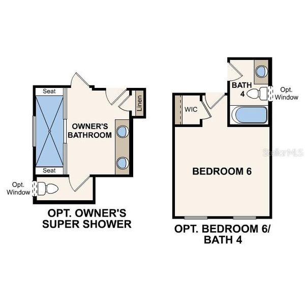 2D floor plan layout of this home in Seminole Palms, Palm Coast, FL (Image 5).