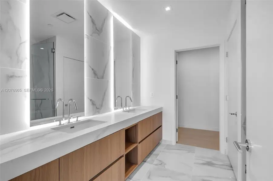 Furnished interior view inside a new home in , Miami (Image 14).