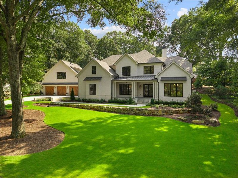 Front exterior of a new home in , Alpharetta, GA, highlighting curb appeal (Image 27).