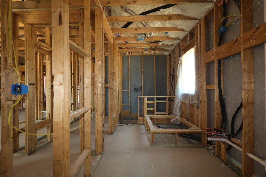 In-progress construction of a new home in Grand Central Park - Ascent Collection, Conroe, TX (Image 3).
