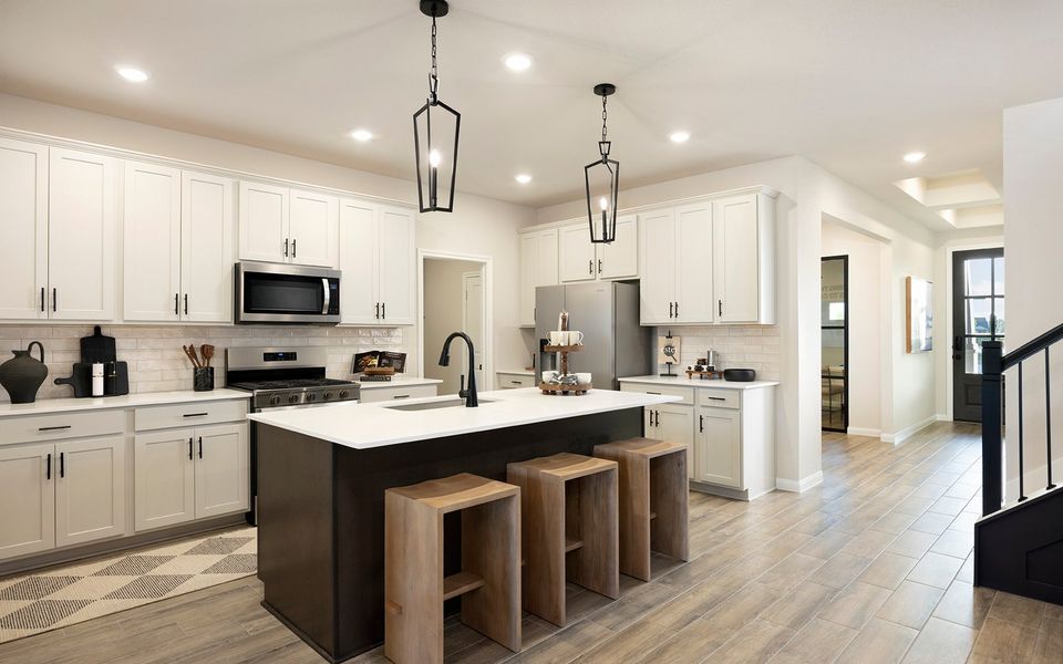 Representative furnished interior of a home built from the Lantana by Brookfield Residential in Elyson, Katy (Image 7).
