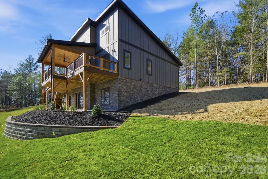 Covered porches on both levels