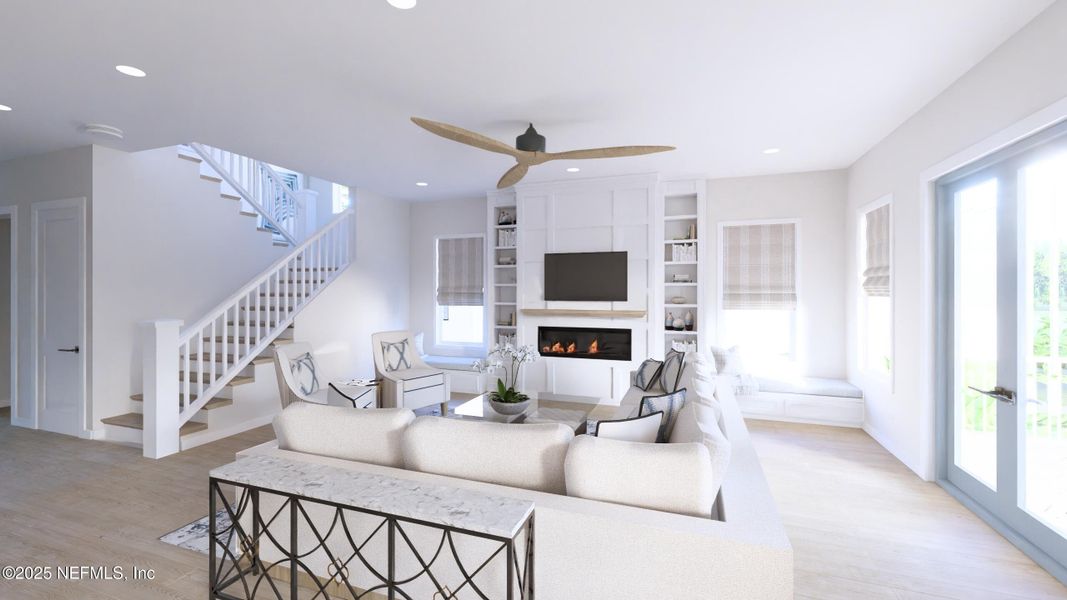 Furnished interior view inside a new home in , Atlantic Beach (Image 11). Furnished interior view inside a new home in , Atlantic Beach (Image 11).