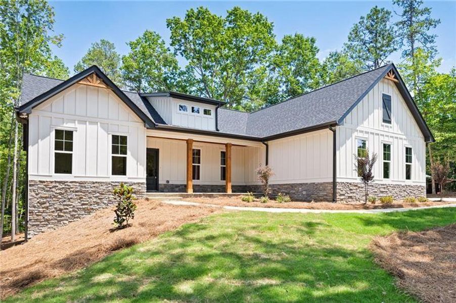 Front exterior of a new home in , Cartersville, GA, highlighting curb appeal (Image 26).