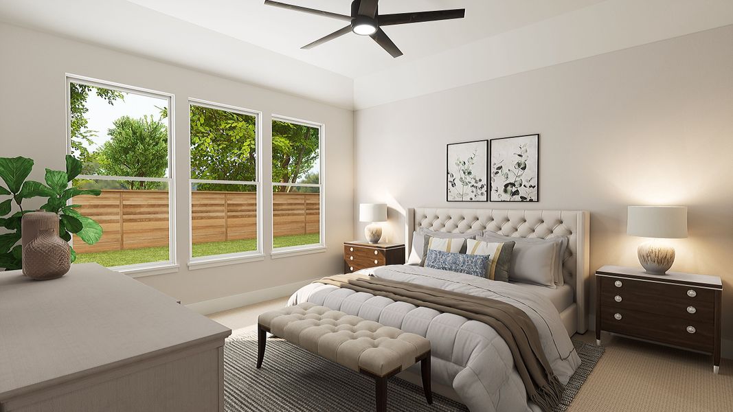 Representative furnished interior of a home built from the Avery by Tri Pointe Homes in The Meadows, Denton (Image 8).