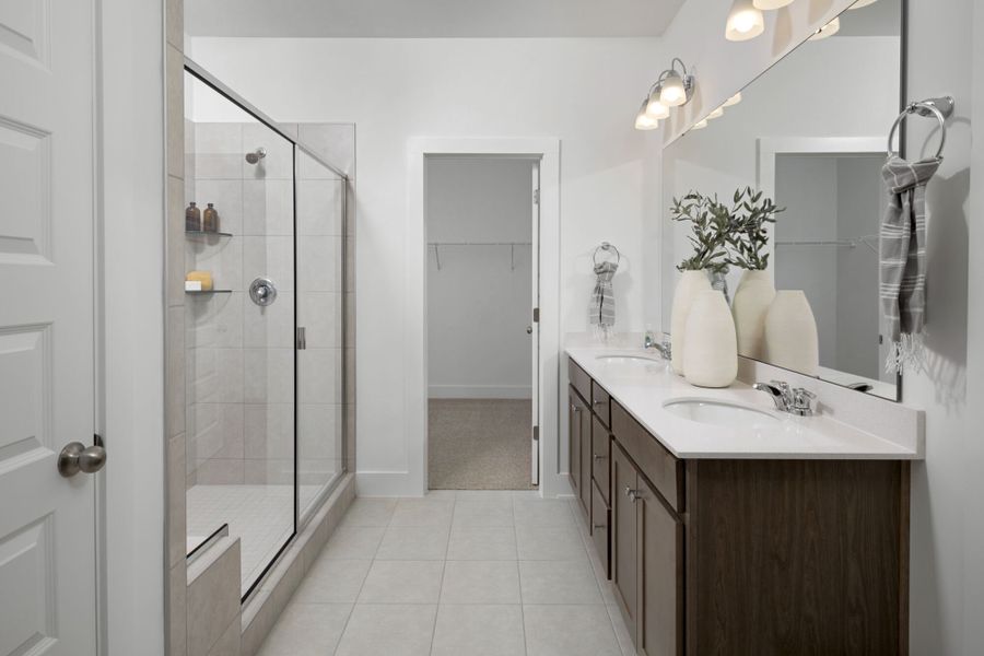 Representative furnished interior of a home built from the Allegheny by Mattamy Homes in Clarabella, Fuquay Varina (Image 12).
