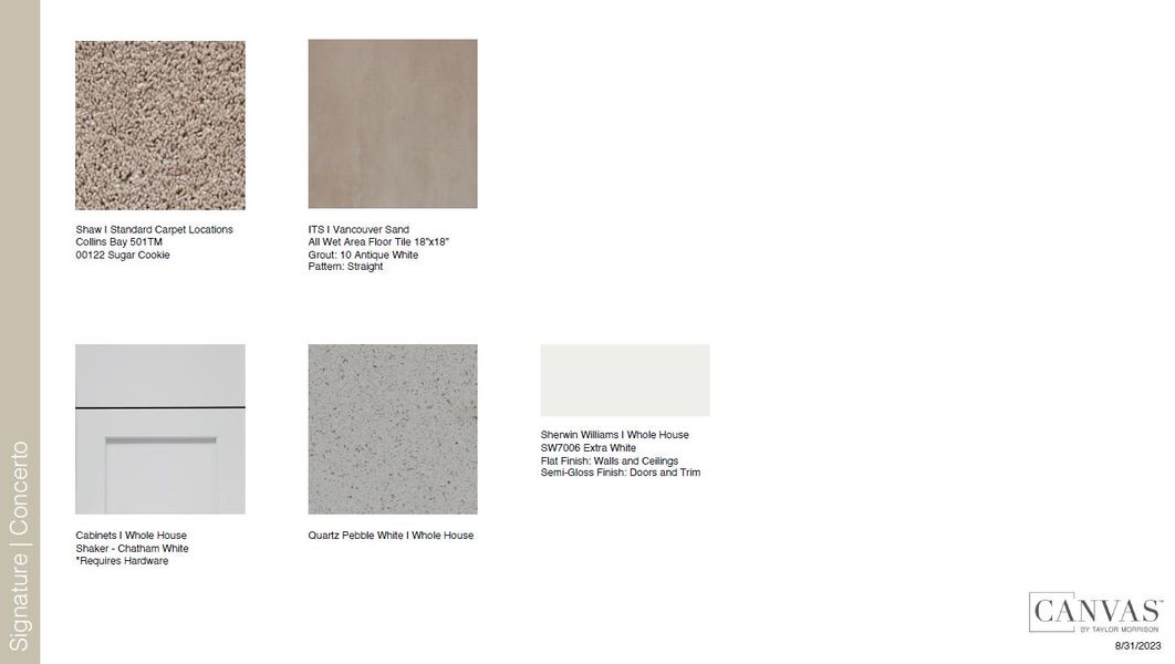 Sample of building materials used in homes in The Townhomes at Azario Lakewood Ranch, Bradenton (Image 12). Sample of building materials used in homes in The Townhomes at Azario Lakewood Ranch, Bradenton (Image 12).