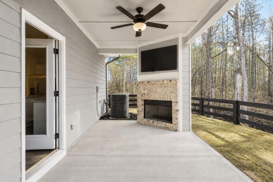 Exterior details and patio area of a home in , Tucker (Image 3). Exterior details and patio area of a home in , Tucker (Image 3).