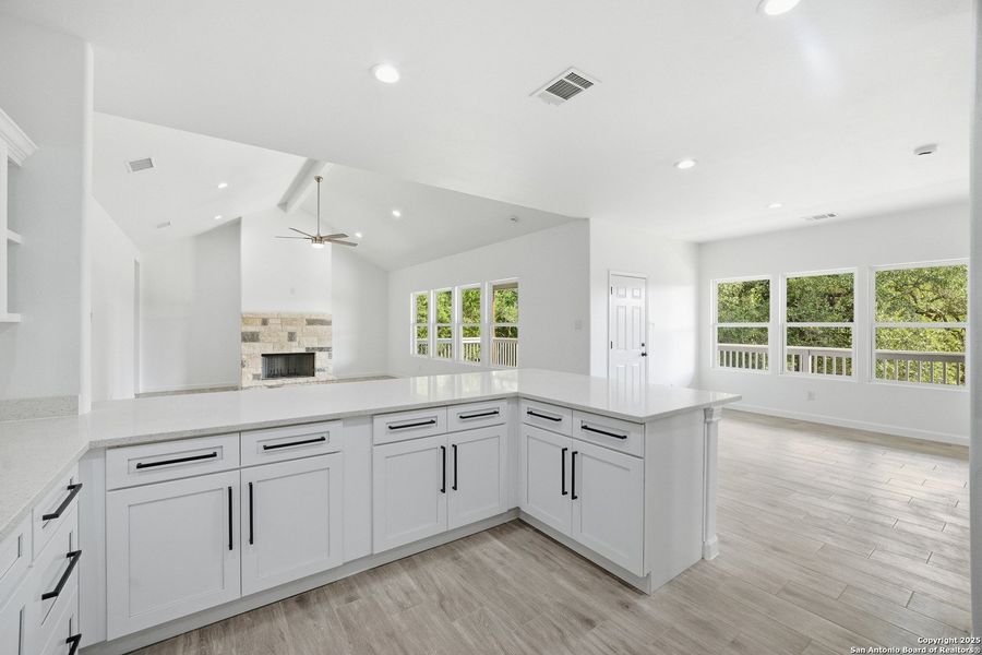 Furnished interior view inside a new home in , Lakehills (Image 6). Furnished interior view inside a new home in , Lakehills (Image 6).