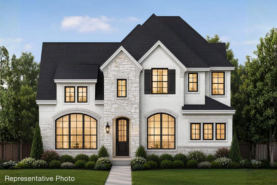 Representative exterior photo of a completed home built from the Royal Alexandria by Grand Homes in Edgewater, Fate, TX (Image 20).