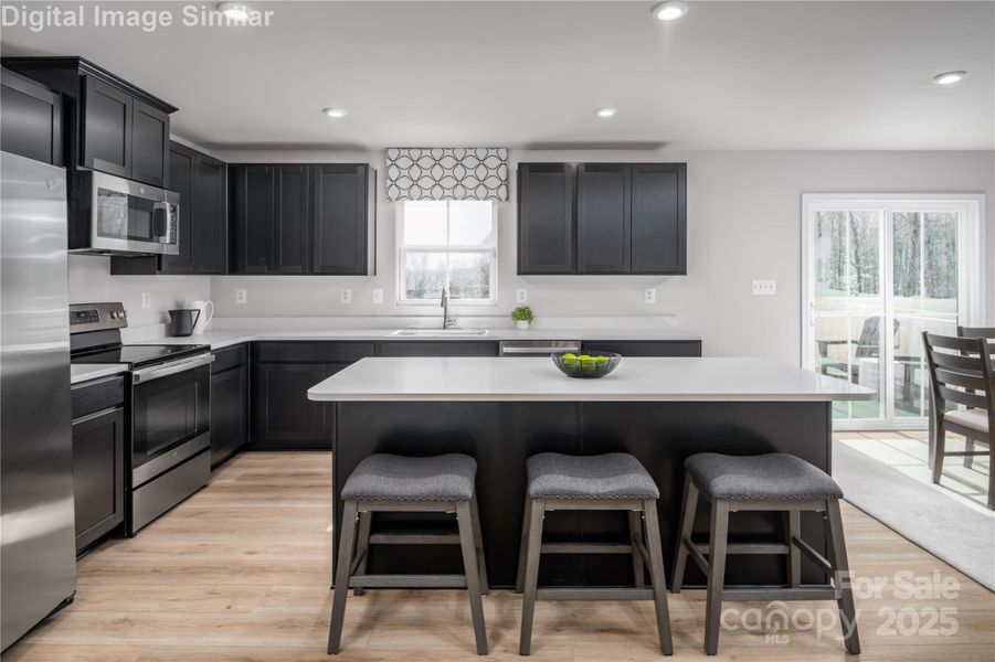 Furnished interior view inside a new home in Bozardt Farms, Charlotte (Image 8).