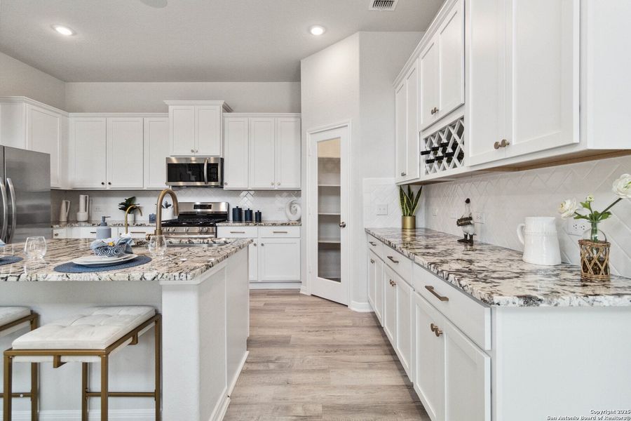 Furnished interior view inside a new home in Katzer Ranch, Converse (Image 10). Furnished interior view inside a new home in Katzer Ranch, Converse (Image 10).