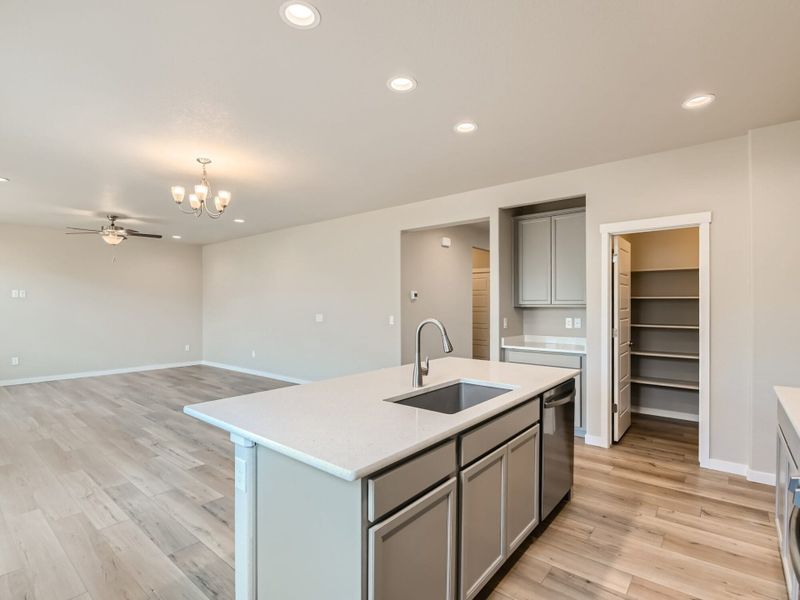 Representative furnished interior of a home built from the Onyx by View Homes in Lochbuie Station – Jewel Collection, Lochbuie (Image 12).