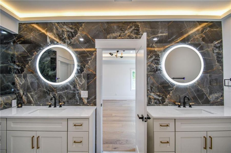 Furnished interior view inside a new home in , Hoschton (Image 19).