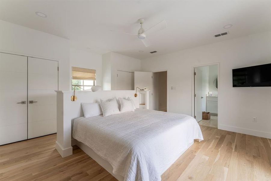 Bathroom featuring vanity and bath / shower combo with glass door Bathroom featuring vanity and bath / shower combo with glass door