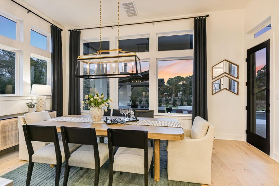 Furnished interior view inside a new home in , Driftwood (Image 9).
