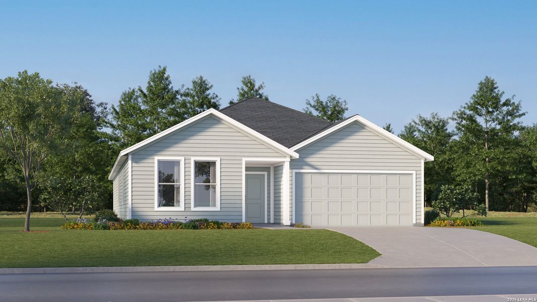 Front exterior of a new home in Royal Oak, Corpus Christi, TX, highlighting curb appeal (Image 21).
