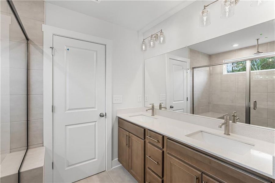 Furnished interior view inside a new home in Rose Creek, Cumming (Image 14).
