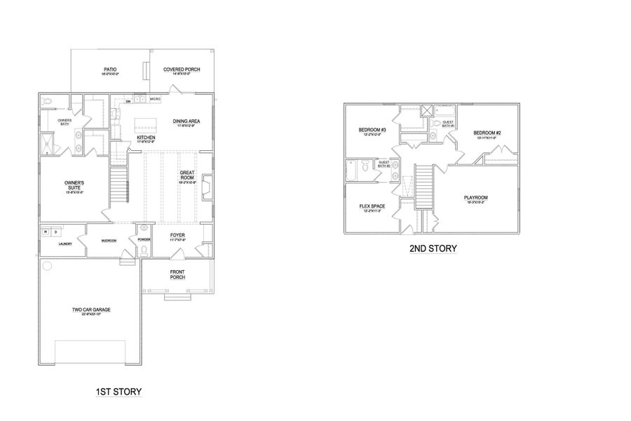 2D floor plan layout of this home in Riverside Cove, Wilmington, NC (Image 3). 2D floor plan layout of this home in Riverside Cove, Wilmington, NC (Image 3).