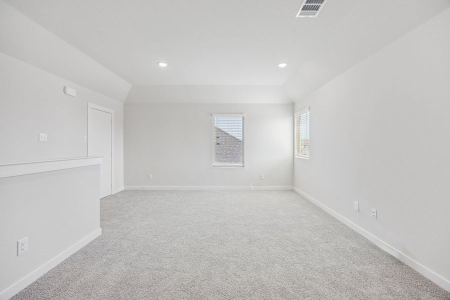 Game Room in the Stanley II home plan by Trophy Signature Homes – REPRESENTATIVE PHOTO