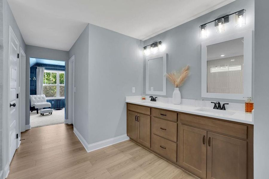 Furnished interior view inside a new home in , Flowery Branch (Image 7).