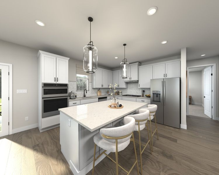 Skip takeout and prep dinner in the well-appointed kitchen.