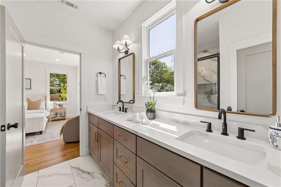 Furnished interior view inside a new home in , Atlanta (Image 45). Furnished interior view inside a new home in , Atlanta (Image 45).