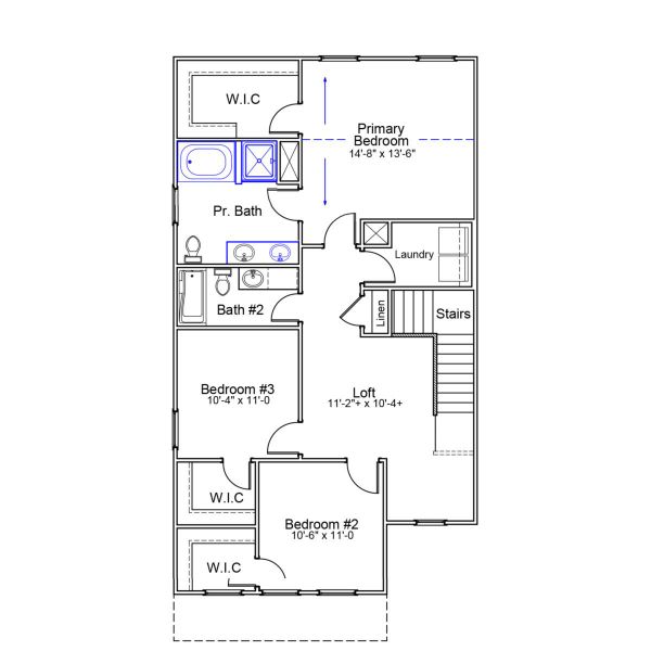 2D floor plan layout of this home in Ellington, Elgin, SC (Image 3).