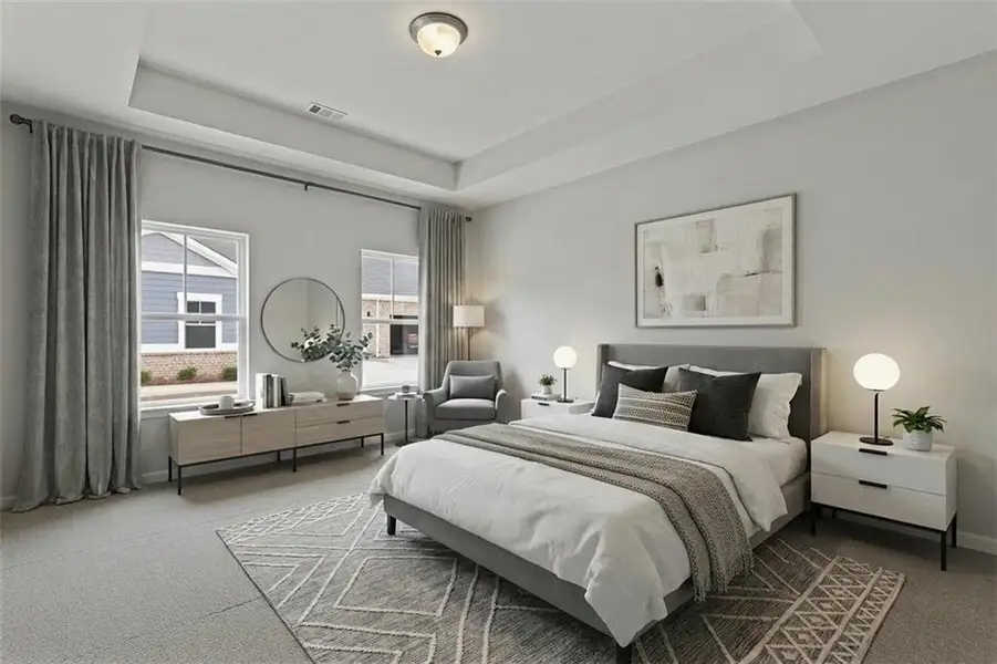 Furnished interior view inside a new home in Creekwood, Powder Springs (Image 5).