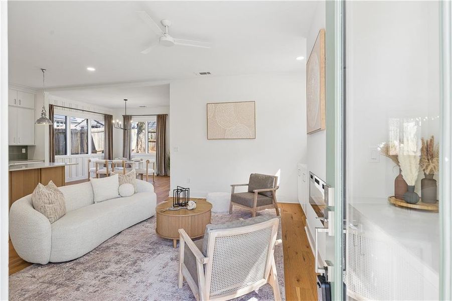 Furnished interior view inside a new home in , Atlanta (Image 15).