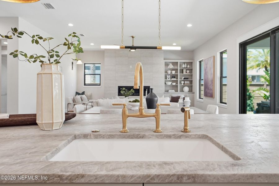 Furnished interior view inside a new home in , Atlantic Beach (Image 7).