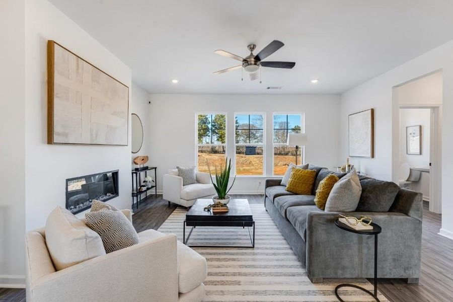 Furnished interior view inside a new home in Auburn Glen, Dacula (Image 24). Furnished interior view inside a new home in Auburn Glen, Dacula (Image 24).
