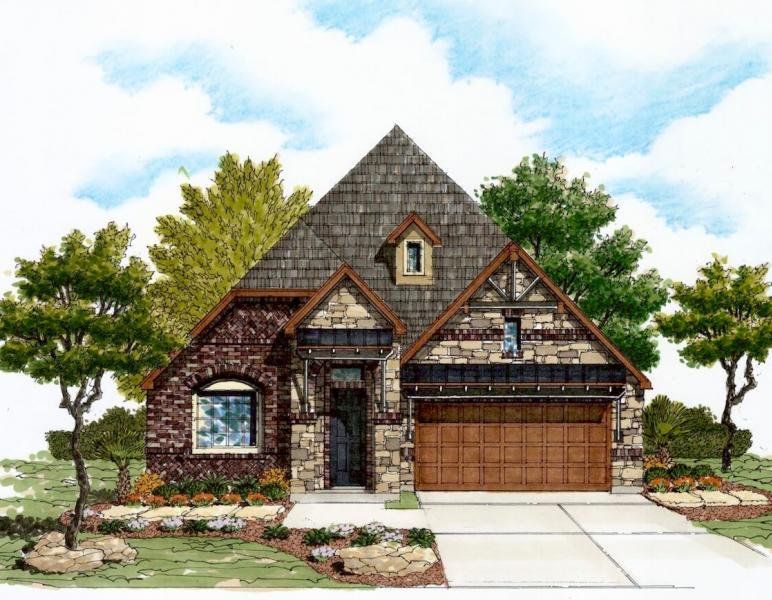 Representative rendering of the exterior for the 2305 by Texas Homes (Image 7).