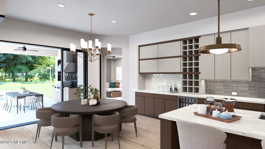 Furnished interior view inside a new home in , St. Augustine (Image 10).