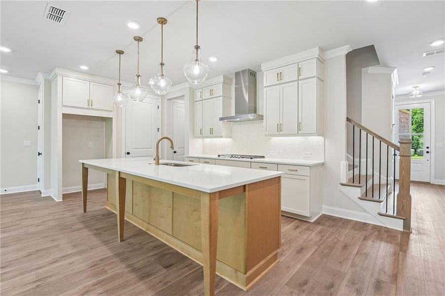 Furnished interior view inside a new home in Waterside, Peachtree Corners (Image 4).