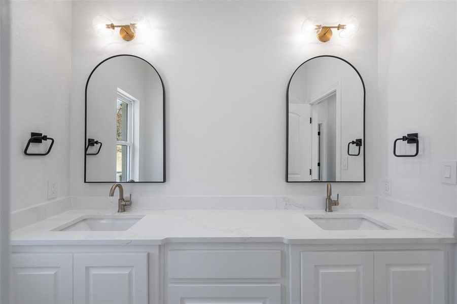 Bathroom featuring vanity