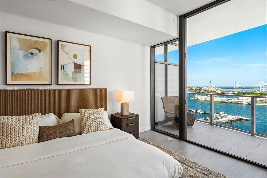 Furnished interior view inside a new home in , Miami Beach (Image 24).