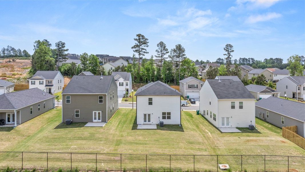 Front exterior of a new home in The Abbey at Trolley Run Station, Aiken, SC, highlighting curb appeal (Image 26).