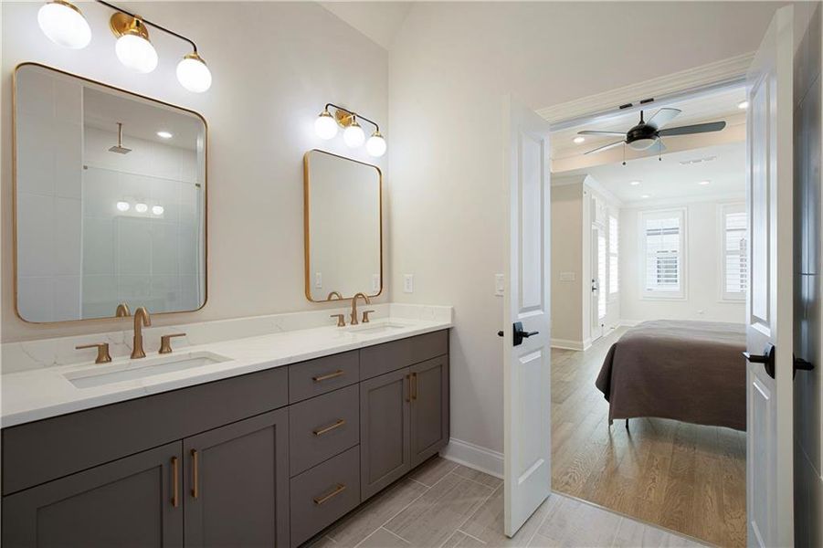 Furnished interior view inside a new home in , Alpharetta (Image 41).