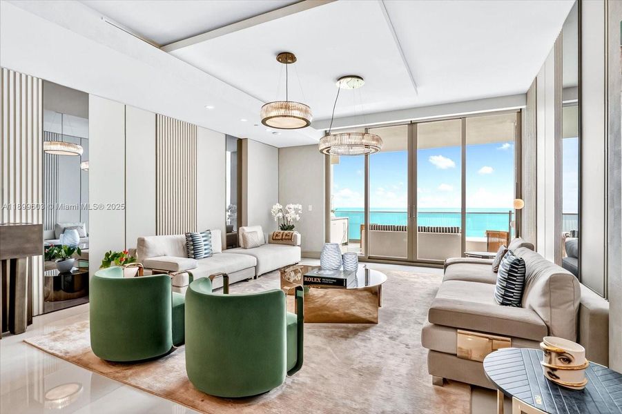 Furnished interior view inside a new home in The Estates at Acqualina, Sunny Isles Beach (Image 5).
