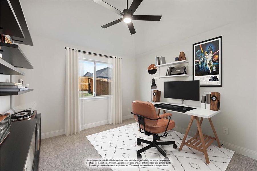 Furnished interior view inside a new home in Anderson Crossing, Trenton (Image 10).