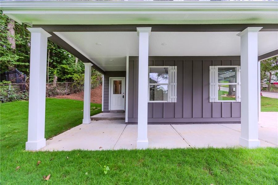 Front exterior of a new home in , Atlanta, GA, highlighting curb appeal (Image 18).