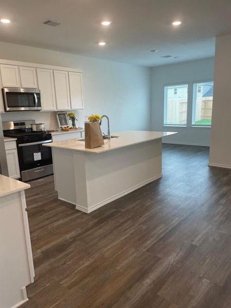 Furnished interior view inside a new home in Sunterra, Katy (Image 2). Furnished interior view inside a new home in Sunterra, Katy (Image 2).