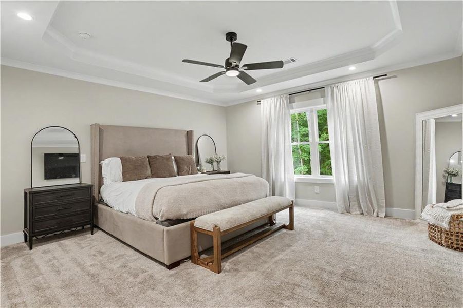 Furnished interior view inside a new home in , Hoschton (Image 38).